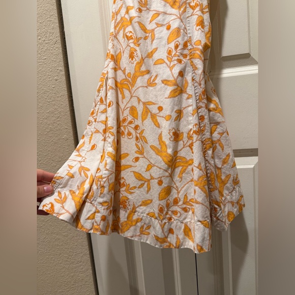 Anthropologie Maeve Sweetheart Mini Floral Dress Yellow, XS - Picture 3 of 13